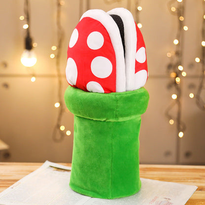 Super Mario Piranha Plant Slippers and Pipe Holder